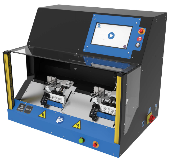 Полуавтомат для сборки защитных узлов электросоединителей Stoneshield SACA
