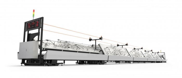 Автоматическая линия сборки жгутов с перекидными плазами  (до 900х4200 мм) SchleunigerTransverse Type Assembly Line